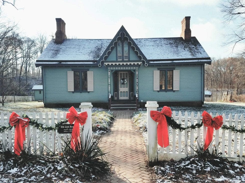 Take a 19th century holiday guided tour at Heritage Village Museum in Sharon Woods Park.