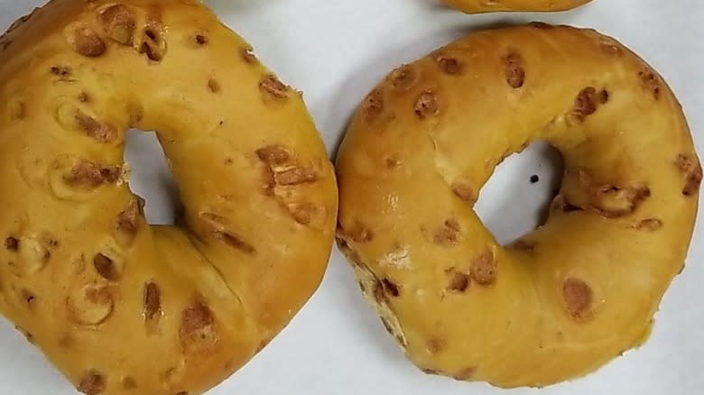 French toast bagels on parchment