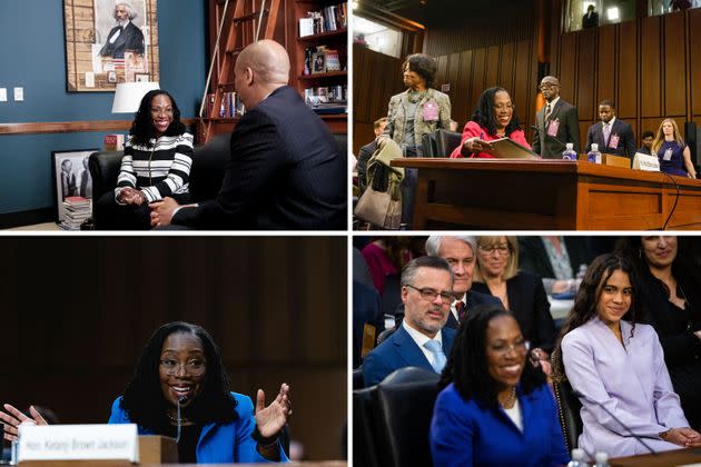 Black photographers captured Ketanji Brown Jackson's historic Supreme Court confirmation hearings. (Photo: MICHAEL MCCOY/JARRAD HENDERSON/USA TODAY; CHERISS MAY/SARAHBETH MANEY/THE NEW YORK TIMES)