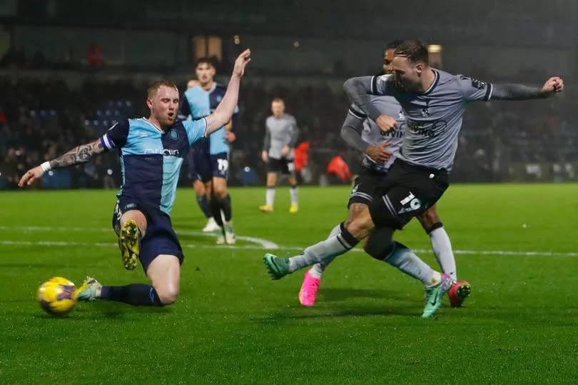 Harvey Vale assists Chris Martin in Bristol Rovers' defeat at Wycombe Wanderers -Credit:Steve Bond/PPAUK