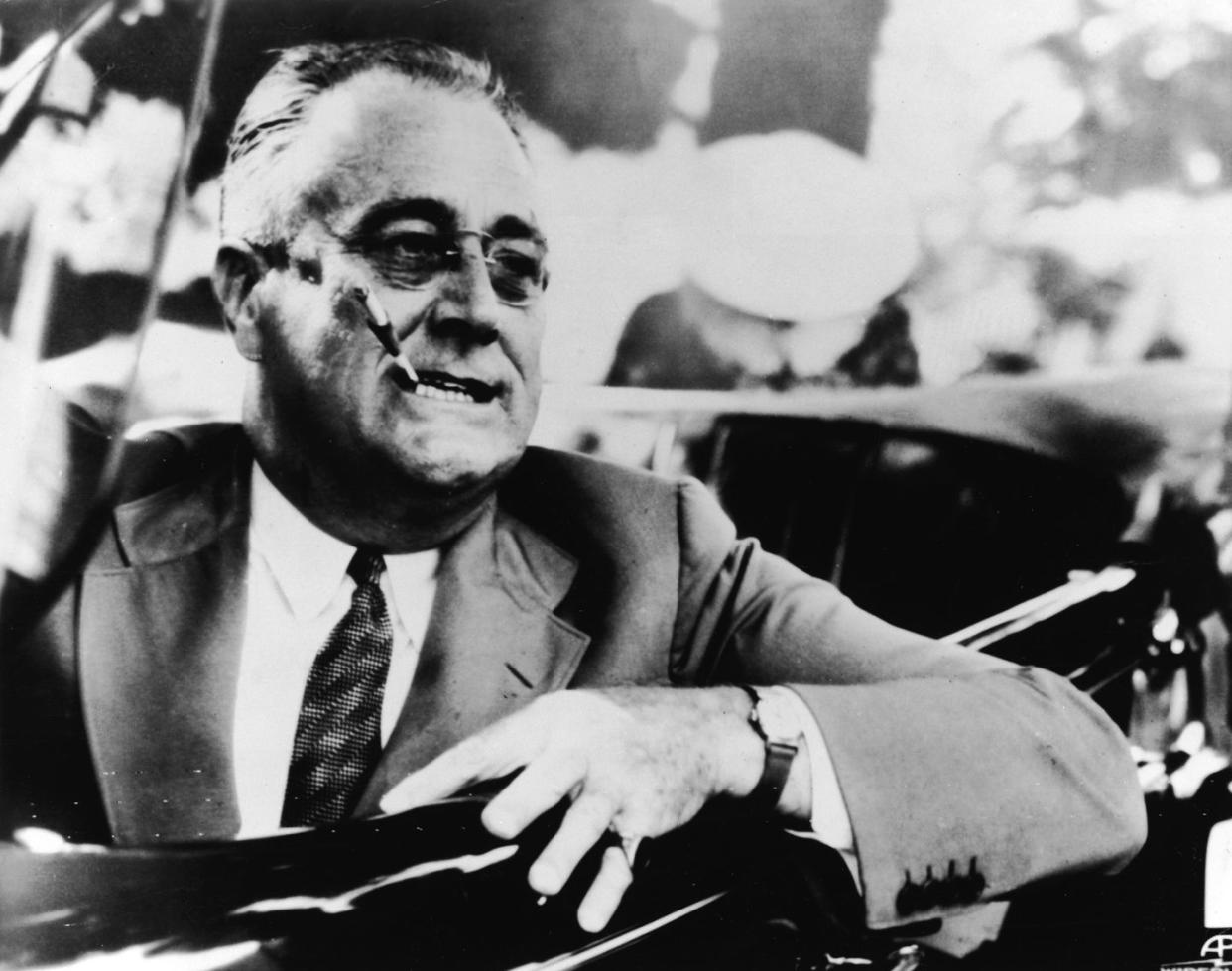 roosevelt at the wheel