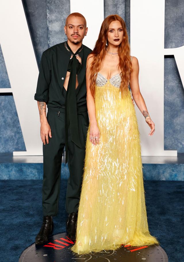 Sophie Turner Sparkles in Sheer Dress & Pumps at Vanity Fair Oscars Party  2023 With Joe Jonas