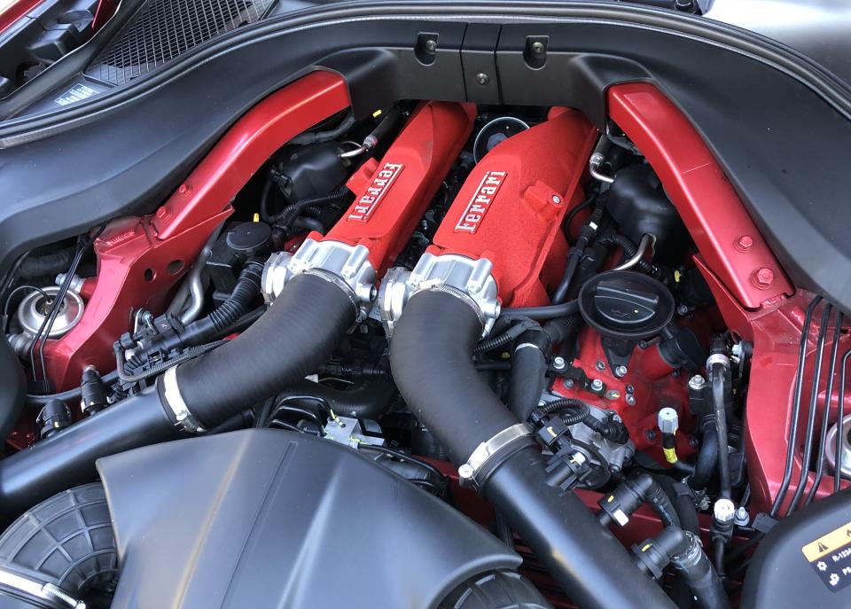 The Ferrari Portofino's twin-turbo V8