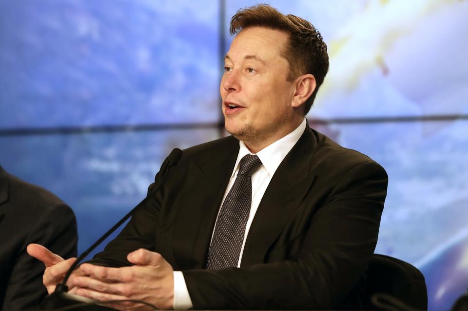 <span class="caption">Elon Musk has called Twitter the world's "digital town square."</span> <span class="attribution"><a class="link " href="https://newsroom.ap.org/detail/SpaceXCapsuleTest/22a2230808c34b38856b7f4afa01642b/photo" rel="nofollow noopener" target="_blank" data-ylk="slk:AP Photo/John Raoux;elm:context_link;itc:0;sec:content-canvas">AP Photo/John Raoux</a></span>