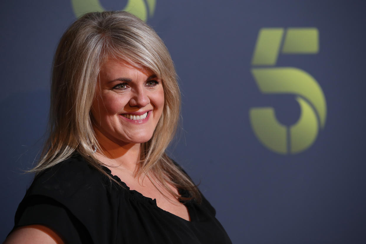 LONDON, ENGLAND - NOVEMBER 19: Sally Lindsay attends the Channel 5 2020 Upfront photocall at St. Pancras Renaissance London Hotel on November 19, 2019 in London, England. (Photo by Mike Marsland/WireImage)