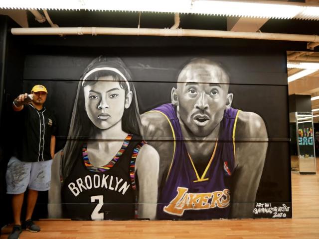 Kobe Bryant remembered in murals around Los Angeles area