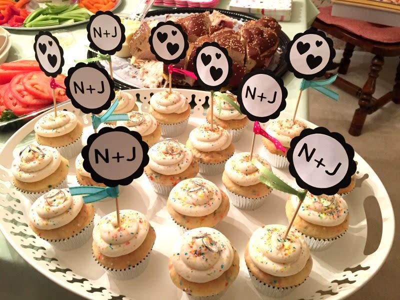 Initial Cupcake Toppers