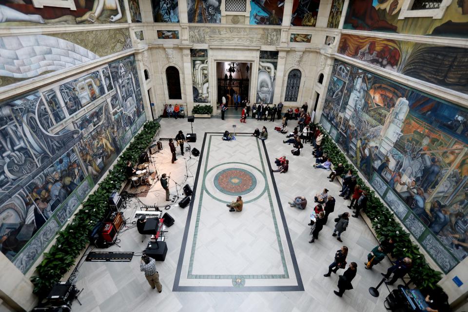 The Rivera Court at the Detroit Institute of Arts on Saturday, Dec. 1, 2018.