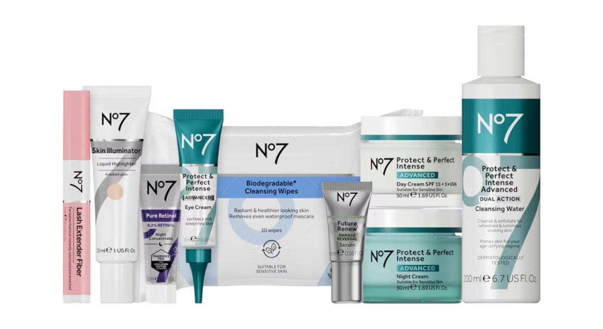 This nine-piece set features some of its best-selling products and skincare ranges. (Boots)