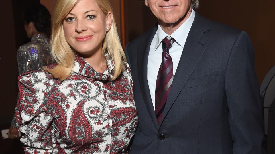 Ashley Underwood (L) and Larry David attend the Sean Penn CORE Gala benefiting the organization formerly known as J/P HRO &amp; its life-saving work across Haiti &amp; the world at The Wiltern on January 5, 2019 in Los Angeles, California