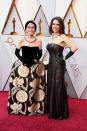 <p>The legendary actress, who arrived at the Oscars <a rel="nofollow noopener" href="https://www.townandcountrymag.com/leisure/arts-and-culture/a19077496/rita-moreno-oscars-dress-1962/" target="_blank" data-ylk="slk:wearing the same dress she wore;elm:context_link;itc:0;sec:content-canvas" class="link ">wearing the same dress she wore</a> to the 1962 Academy Awards, hit the red carpet with her daughter, Fernanda Gordon.</p>