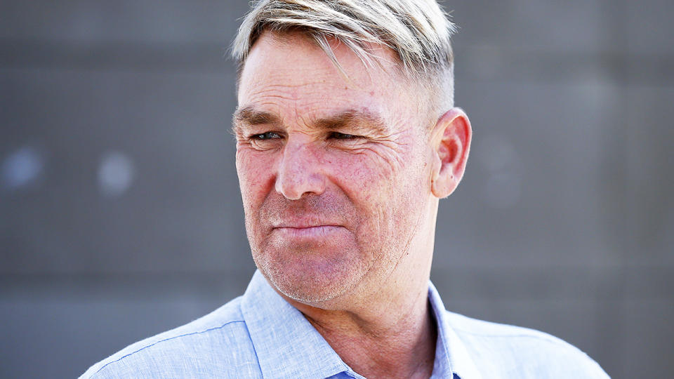 Shane Warne, pictured here during a Cricket Australia media opportunity at the MCG.