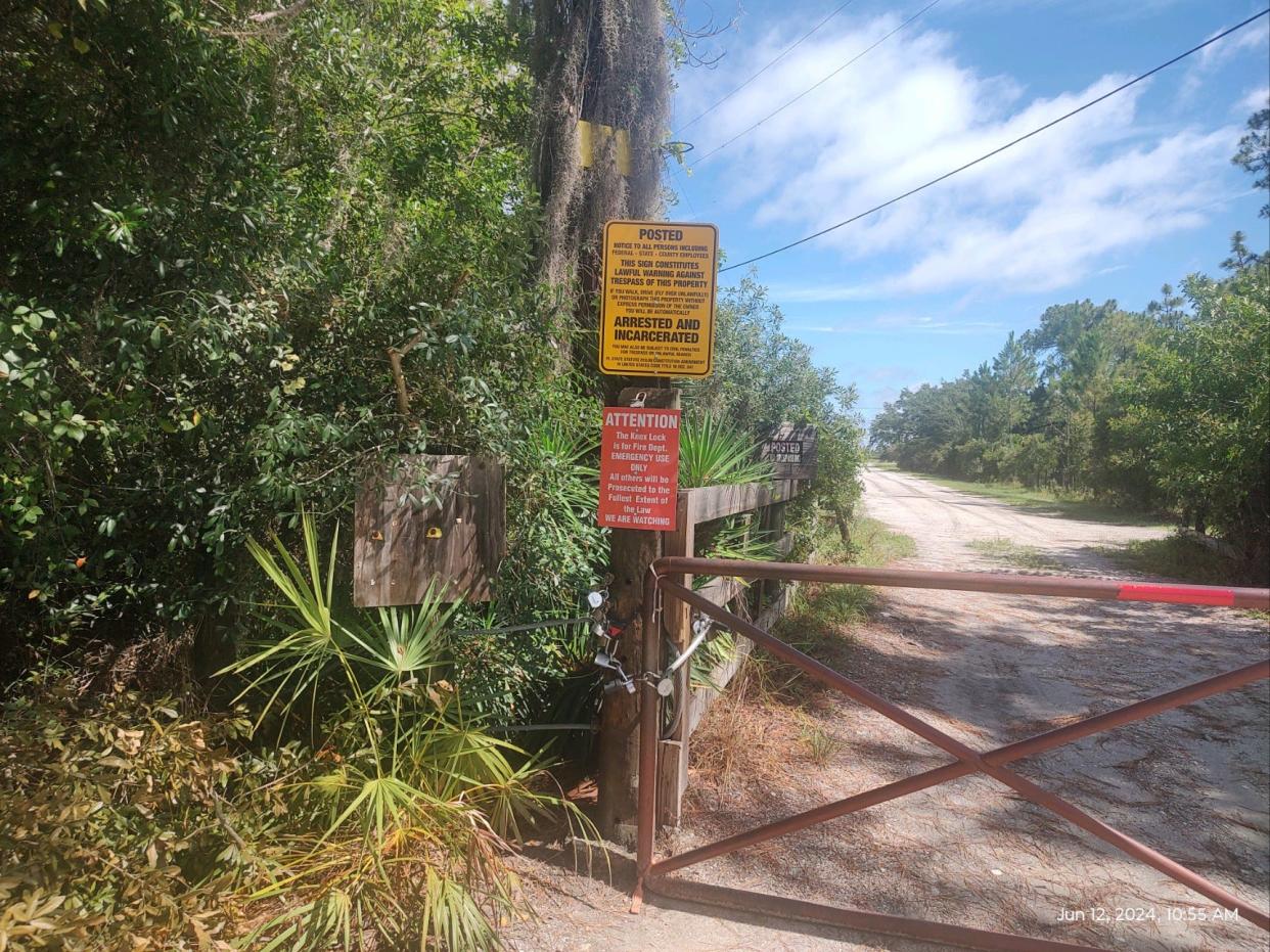 Hunt camp owners in River Ranch Acres in the far eastern, rural section of Polk County allege that county staff have illegally used the emergency Knox lock on a gate, intended only for emergencies, to access their properties and cite them for code violations.