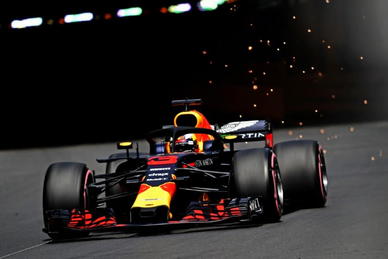 Australia's Red Bull racer Daniel Ricciardo practices ahead of Sunday's Monaco Grand Prix