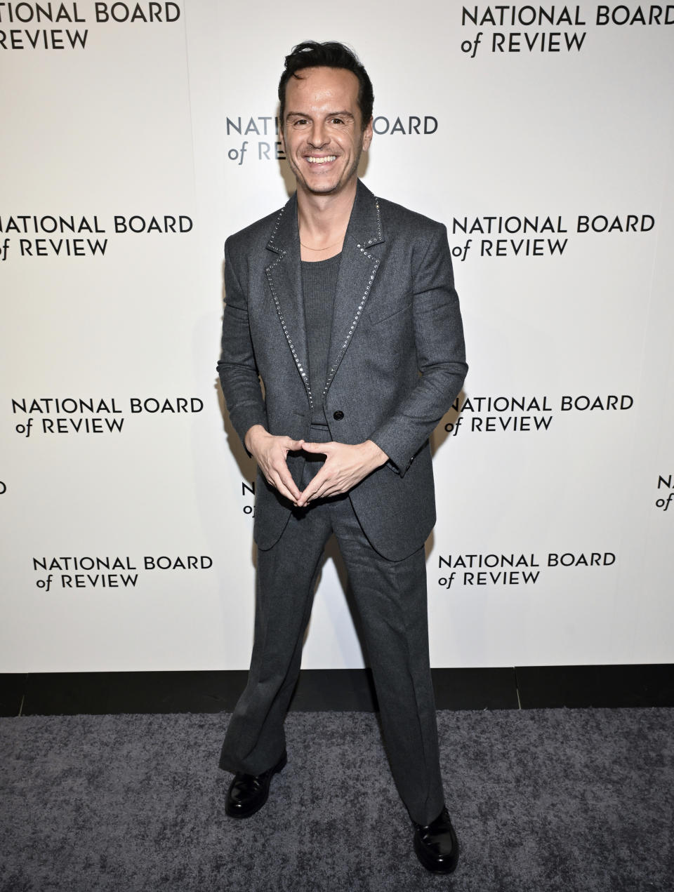 Andrew Scott attends the National Board of Review awards gala at Cipriani 42nd Street on Thursday, Jan. 11, 2024, in New York. (Photo by Evan Agostini/Invision/AP)