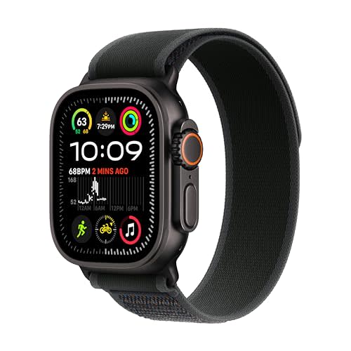 Apple Watch Ultra 2 [GPS + Cellular 49mm] Smartwatch, Sport Watch with Black Titanium Case with…