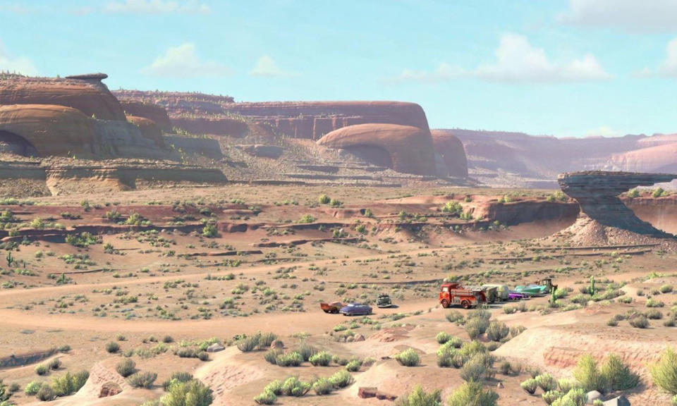 Amazing movie details: The backdrops of ‘Cars’ (2006)