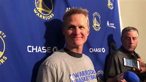 Steve Kerr。（圖／翻攝自推特）