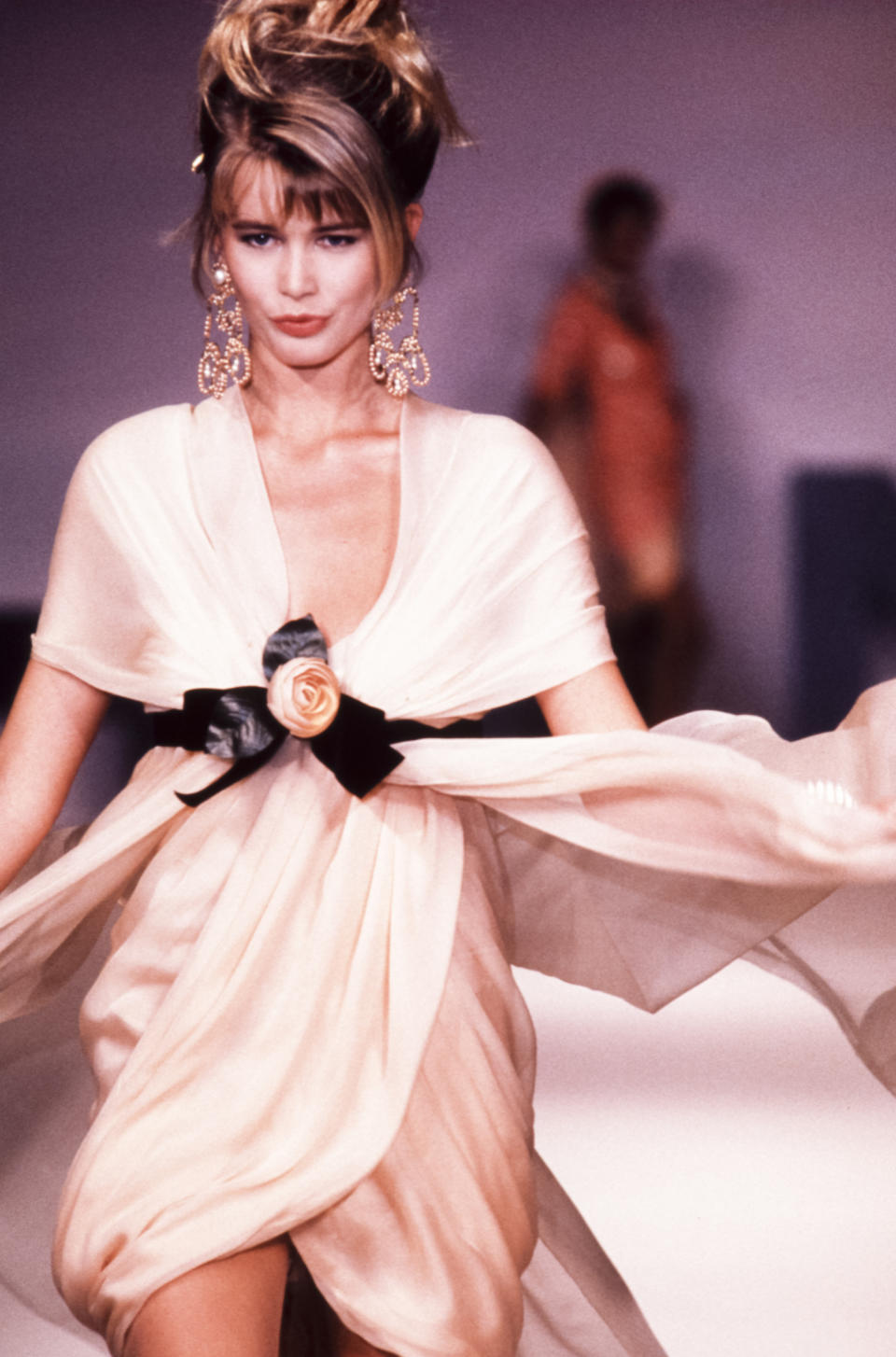 Supermodel Claudia Schiffer in the late 1980s. (Photo:Victor Virgile/Gamma-Rapho via Getty Images)