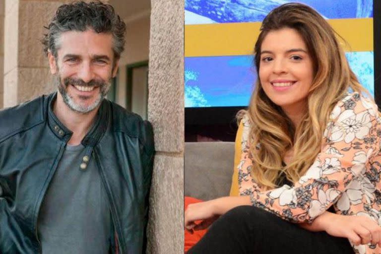 Dalma cruzó al actor quien participó de la  serie sobre Diego.