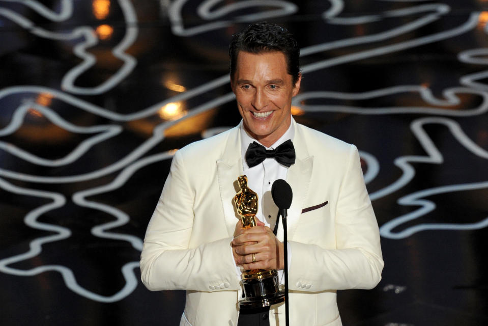 Matthew McConaughey ganó el Oscar por 'El club de los desahuciados' después de alejarse del mundo del cine en busca del cambio. (Foto de Kevin Winter/Getty Images)
