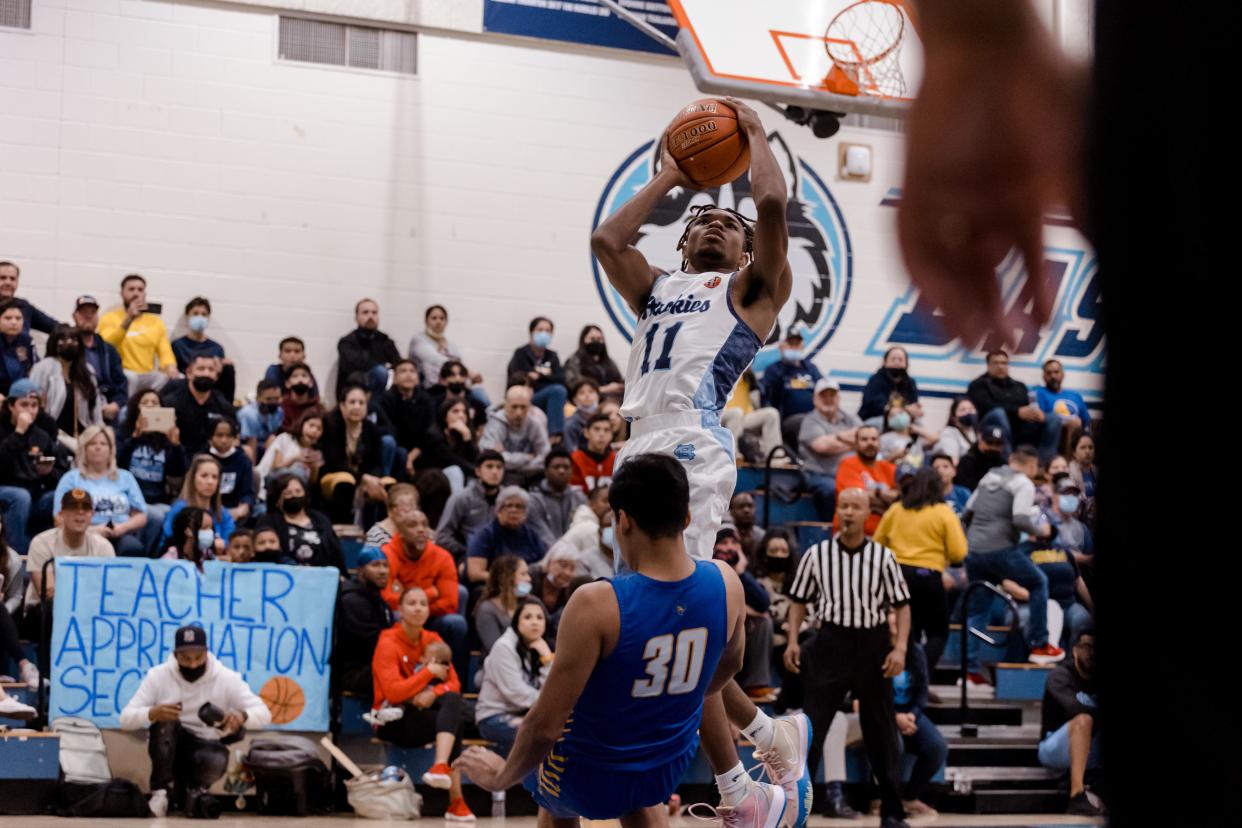 Chapin's Bryson Goldsmith (11) at a boys basketball game against Eastwood Tuesday, Nov. 16, 2021, at Chapin High School in El Paso, TX.