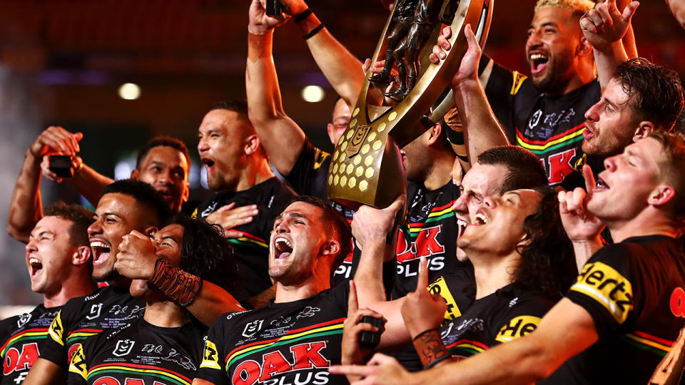 The Penrith Panthers' premiership celebrations have copped some criticism from club great Greg Alexander. (Photo by Chris Hyde/Getty Images)