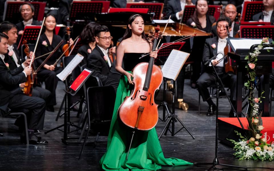  Cellist Ouyang Nana performs  - Visual China Group 