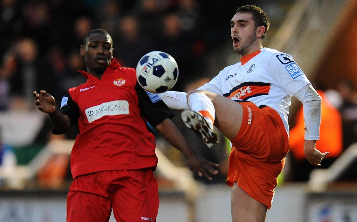 Hughes-Mason during his time playing for Kettering Town