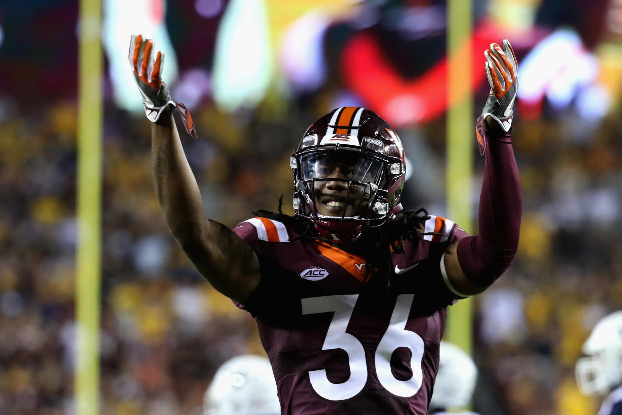 Adonis Alexander is forthright about his shortcomings as a student at Virginia Tech. (Getty Images) 