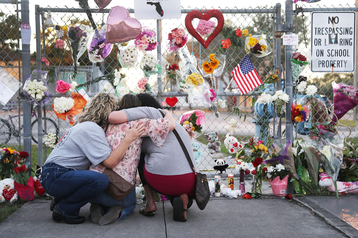 Marjory Stoneman Douglas High School memorial (Joe Raedle / Getty Images file)