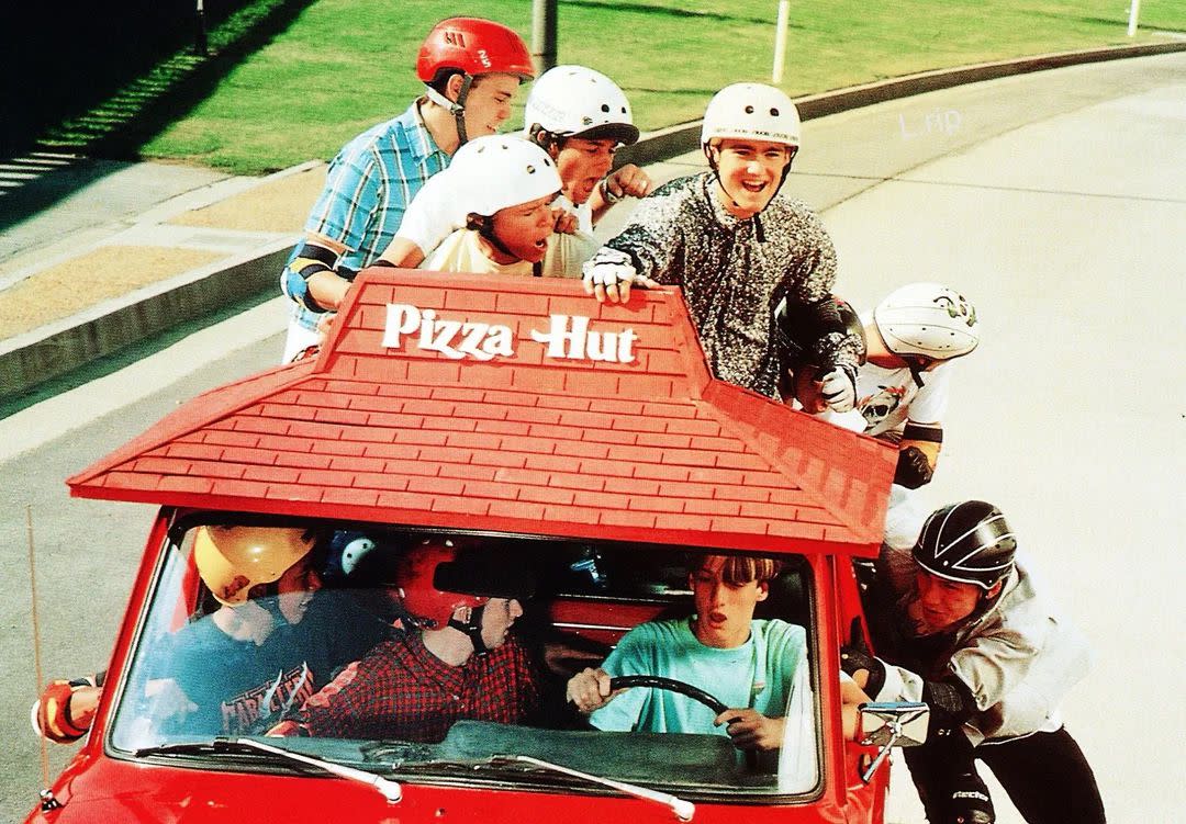 Tony Hawk driving the Pizza Hut truck in Gleaming the Cube