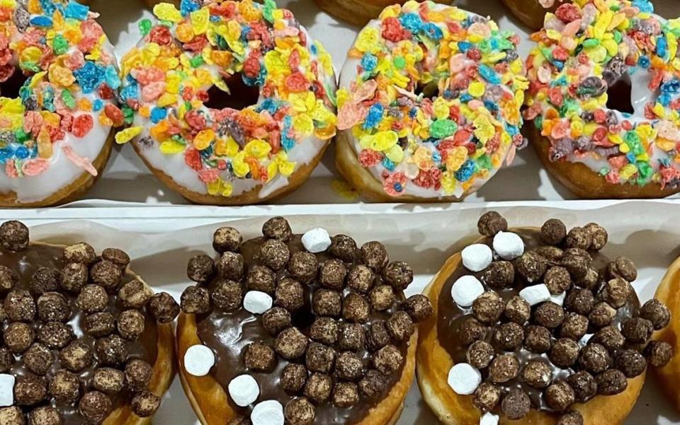 Burney’s Sweets & More serves doughnuts, bear claws, stuffed croissants, cinnamon rolls and more.
