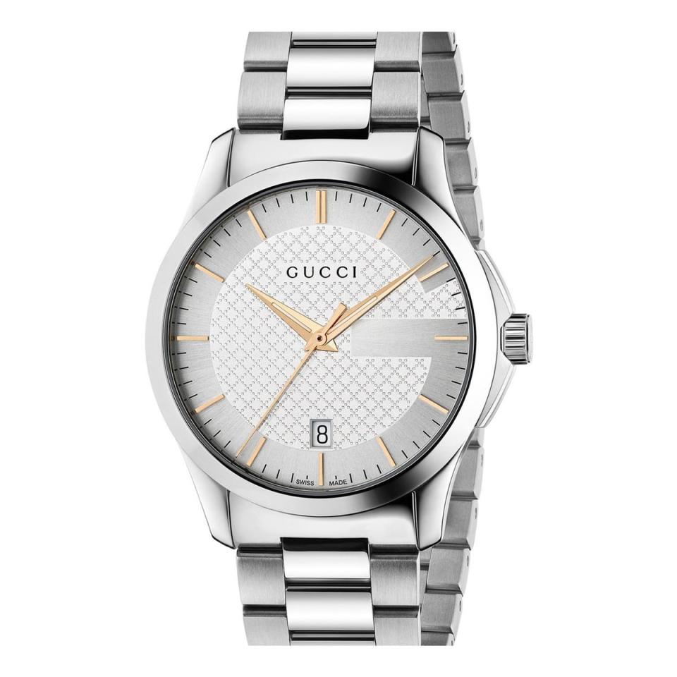 Best Stainless Steel Option: Gucci G Timeless Bracelet Watch