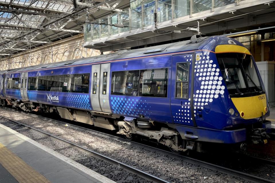 Rail services were disrupted on Wednesday (Jane Barlow/PA) (PA Wire)
