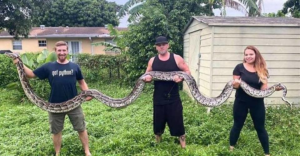 Meet your new neighbor, an 18-foot-long python.