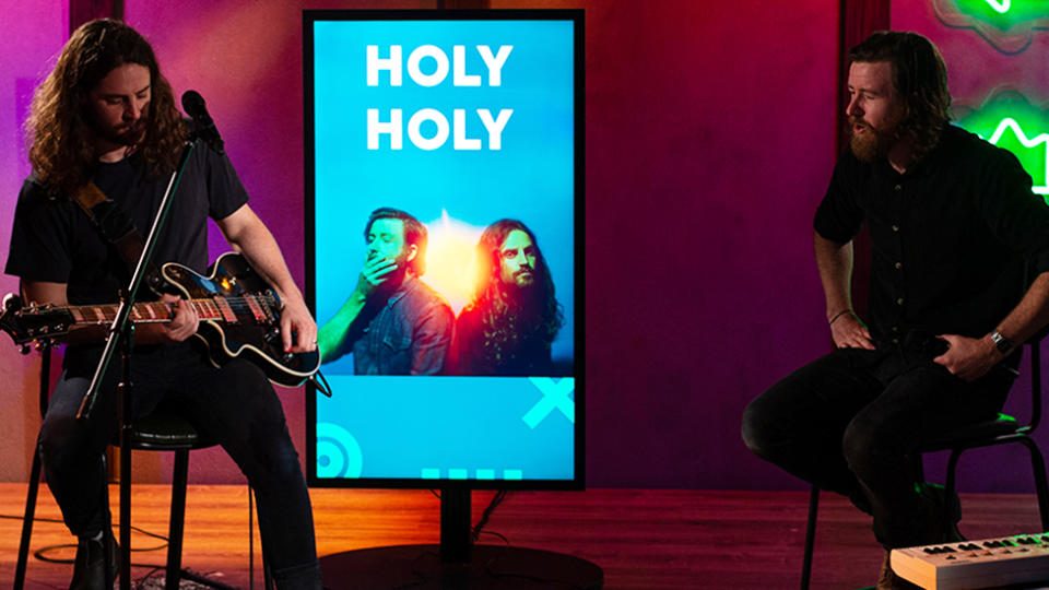 Holy Holy stopped by the BUILD Sydney studios for a live performance. Photo: BUILD