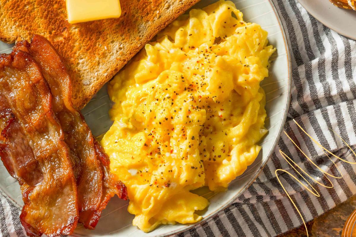 Creamy Ricotta Scrambled Eggs - But First We Brunch!