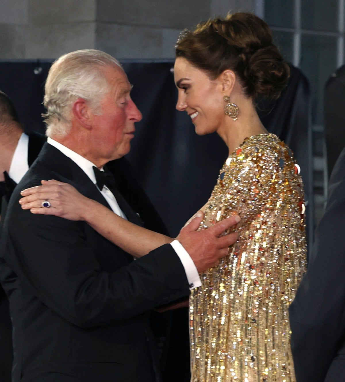 Charles said he was “so proud of Catherine for her courage in speaking as she did” and has “remained in the closest contact with his beloved daughter-in-law throughout the past weeks” (AP)