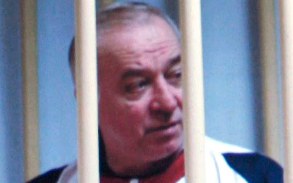 Sergei Skripal, pictured in a Russian courtroom in 2006, is fighting for life in hospital  - AP