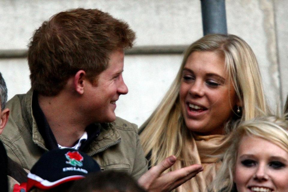 Harry with former girlfriend Chelsy Davy, who ‘decided a royal life was not for her’, the court heard (PA Archive)