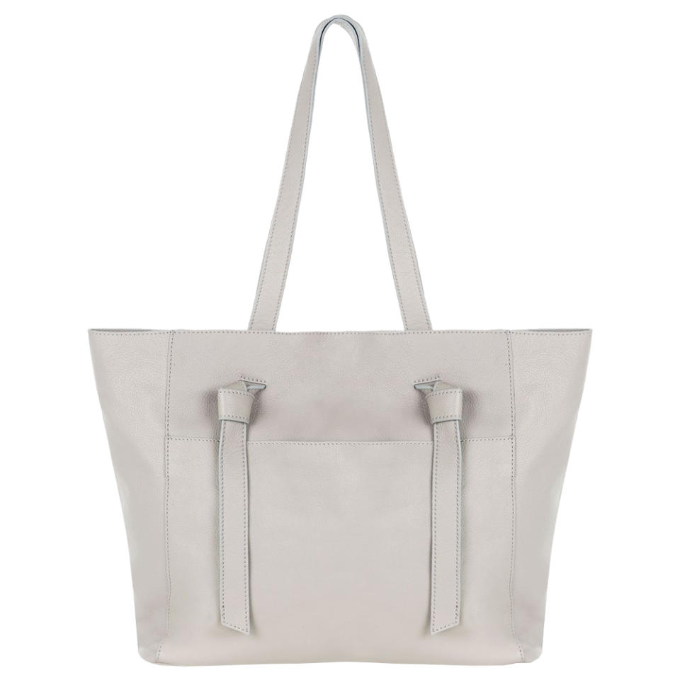 TYSON Leather Knot Tie Shopper Bag