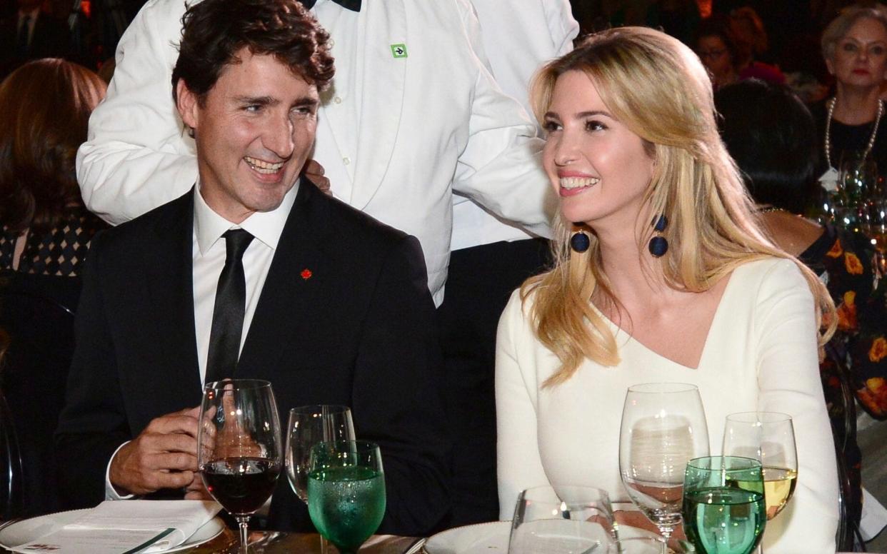 Justin Trudeau and Ivanka Trump - The Canadian Press