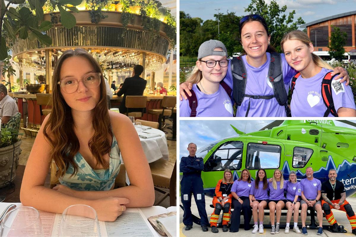 Friends have raised more than £13,300 for the Great Western Air Ambulance Charity - in memory of 17-year-old Ruby Cole <i>(Image: Great Western Air Ambulance Charity)</i>