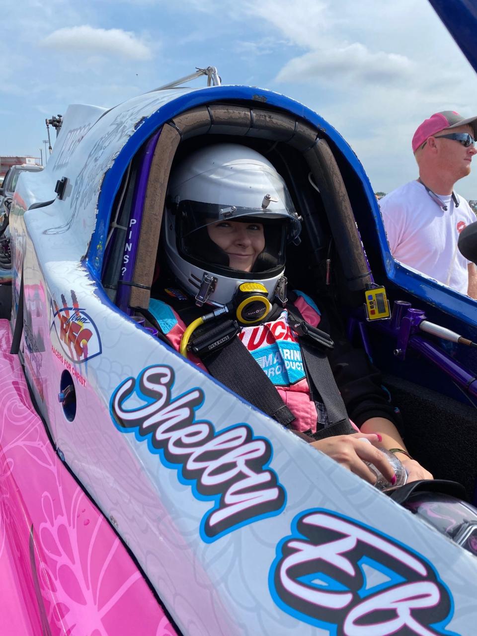 Shelby Ebert works as the digital marketing and sales coordinator at Heartland Motorsports Park in Topeka. If she's not there, you'll probably find her near or on the water racing.