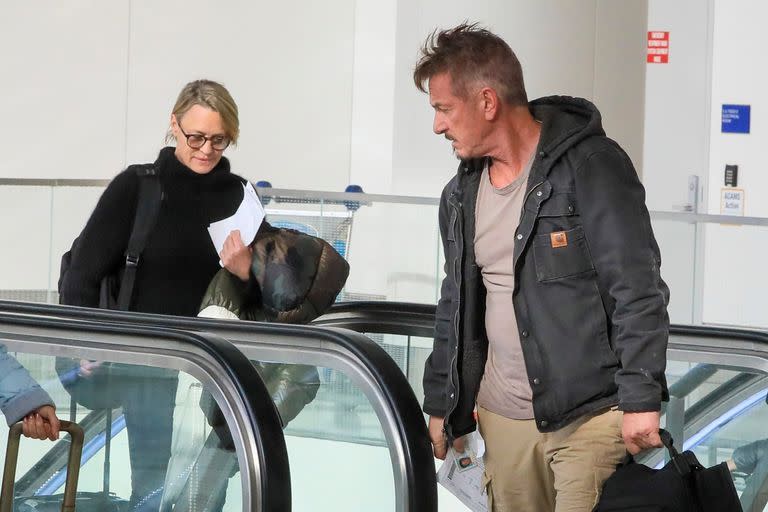 Sean Penn y Robin Wright fueron vistos juntos tras años separados