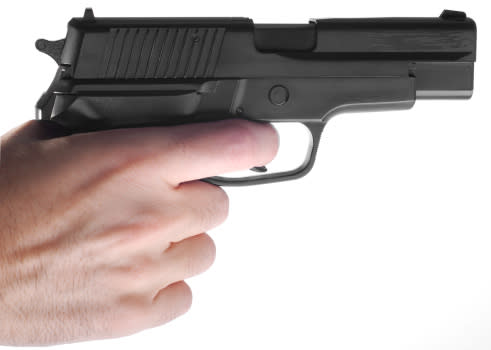 File photo of a replica handgun (Getty Images)