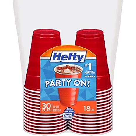 <span>Hefty Plastic Party Cups (Red, 18 Ounce, 30 Count).</span> (Photo: Amazon)