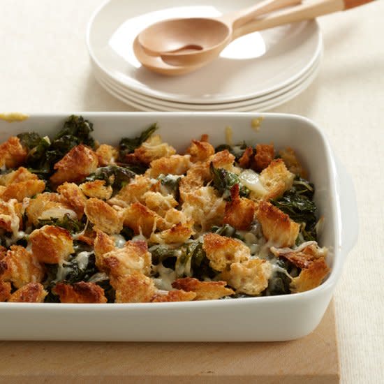 Crispy Baked Kale with Gruyère Cheese