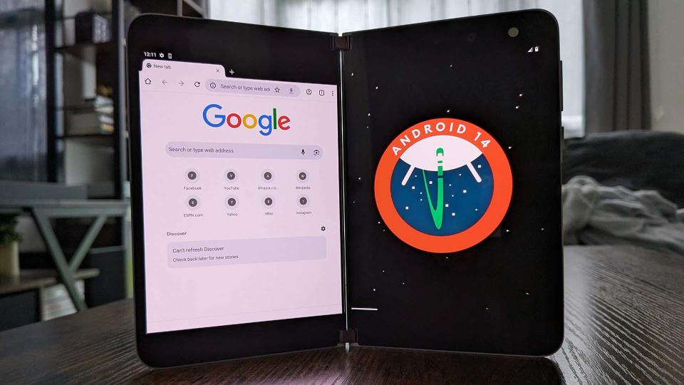 Surface Duo running custom OS